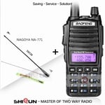 BaoFeng UV-82 Talkie-walkie 8 W Double Bande VHF UHF Baofeng UV 82 Talkie walkie 10 KM Baofeng UV82 Baofeng 8 W Radio 10 KM Chaude UV82