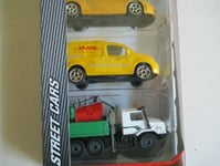 MINIATURES MAJORETTE PACK 5 VEHICULES STREET CARS 1.64 E, Voiture, Camion