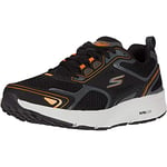 Skechers Homme GOrun Consistent-Athletic Workout Running Walking Shoe Sneaker with Air Cooled Foam Basket, Noir/Orange, 43 EU X-Large