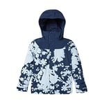 Burton Girl's Elodie Snowboard Jacket, Dress Blue/Ballad Blue Camellia, 140 UK