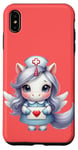 Coque pour iPhone XS Max Valentine Unicorn Caring Nurse Love Healthcare Poney magique