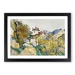 Big Box Art House of Dr. Gachet by Paul Cezanne Framed Wall Art Picture Print Ready to Hang, Black A2 (62 x 45 cm)