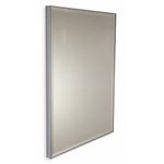 Miroir sur mesure avec cadre en aluminium et périmètre biseauté jusqu'à 140 cm jusqu'à 100 cm