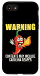 Coque pour iPhone SE (2020) / 7 / 8 Warning Carolina Reaper Sauce piquante épicée au piment rouge