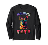 Belgium Malinois Mom Mama Pop Art Belgium Malinois Lovers Long Sleeve T-Shirt