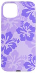 iPhone 15 Plus Cute Purple Hibiscus Tropical Floral Hawaiian Flowers Island Case