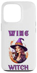 Coque pour iPhone 13 Pro Sorcière du vin d'Halloween buvant sa potion