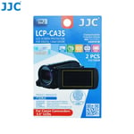 JJC LCP-CA35 Film Screen Display Protector for CANON 3.5" LCD Camcorders x2