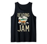 Reading Is My Jam Bookworm Reading Book Lover Librarian Tank Top