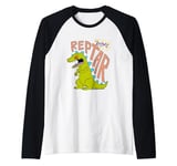 Rugrats Iconic Vintage Retro Reptar Big Chest Portrait Raglan Baseball Tee