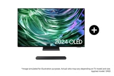 Samsung 55" S90D OLED 4K Smart TV (2024) and S50B S-Series Lifestyle Soundbar Phantom Black