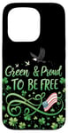 Coque pour iPhone 15 Pro Vert et fier d'être libre - La fierté libérale de la Saint-Patrick