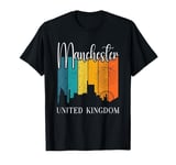 Manchester Skyline Sunset English Souvenir United Kingdom T-Shirt