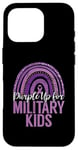 Coque pour iPhone 16 Pro Purple Up pour enfants militaires Purple Army Military Child