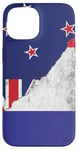 Coque pour iPhone 15 Drapeaux France et Nouvelle-Zélande - Nouvelle-Zélande française