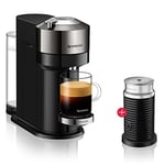 Nespresso Nespresso Cafetière Vertuo Next Deluxe ENV 120.CAE avec mousseur à lait, chrome