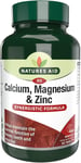 Natures Aid Calcium, Magnesium and Zinc, Maintain Normal Bones, Teeth and Muscle