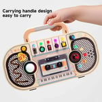 Kids Wood Sensory Board Sound Recorder Shape Analog Tape Recorder Toy Spare