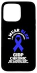 Coque pour iPhone 15 Pro Max Bleu pour la polyneuropathie démyélinisante inflammatoire chronique