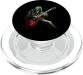 Skeleton Guitar Guy Rock And Roll Band Rock On PopSockets PopGrip pour MagSafe