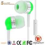 Ecouteur Pour Smartphone Iphone Mp3 Ipad Tablette Ipod, Couleur: Vert Pomme, Modele: Pack 2.