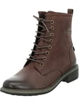 Josef Seibel Femme Rangers Selena 06, Dame Bottines,Largeur G (Normale),Semelle intérieure Amovible,Bottines,Marron (Moro),36 EU / 3 UK