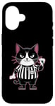 Coque pour iPhone 16 Cat Arbitre Arbitre Jeu Sports