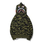 Shark Ape Bape Hoodie Camo Print Polyester Tröja Casual Lös Zip Hoodie Jacka För Män Kvinnor Raoliang style 8 4XL