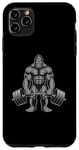 Coque pour iPhone 11 Pro Max Bigfoot Haltérophilie Drôle Fitness Gym Entraînement Homme