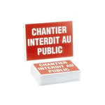 Novap - Lot de 25 panneaux ''Chantier interdit au public'' 4306148