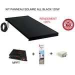 Antarion - Kit panneau solaire 120w pour camping car all black +20%