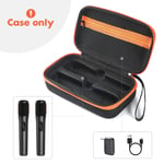 For JBL Party Box Wireless Microphone EVA Storage Bag Carrying Box 27cm*15cm