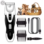 SLM-max Dog clippers,Professional For Thick Hair Electric,Pet for Dogs Low Noise Rechargeable Grooming Trimmer Hair Electric Shaver Kit with 4 Comb Guides Scissors blending scissors