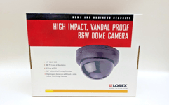 Lorex VQ1032P Anti Vandal Dome B&W CCTV Camera Security Polycarbonate Black