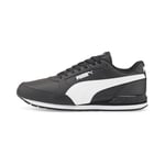 PUMA Unisex ST Runner V3 L Sneaker, Black White, 4 UK