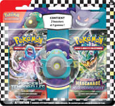 Pokémon JCC Blister avec Gomme – C’est la rentrée – Ampibidou (1 Gomme et 2 boosters)