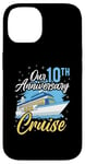 Coque pour iPhone 14 Our 10th Anniversary Cruise Wedding Cruising Wife Husband