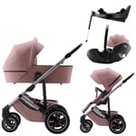 Komplett Barnevogn, Britax, Smile 5Z, Dusty Rose + Baby-Safe Pro + Vario Base