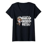 Womens I'M THE KIND OF WOMAN THAT WHEN MY FEET HIT THE FLOOR EACH V-Neck T-Shirt