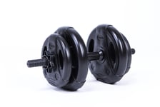 Bench Gym 10KG Adjustable Dumbbell Set Fitness Exercise Perfect for Home Gym