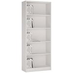 Furniture To Go | 4You, Wood, Pearl White, You Tall Wide Bookcase