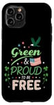 Coque pour iPhone 11 Pro Green Pride Saint Patrick pour les Américains libres