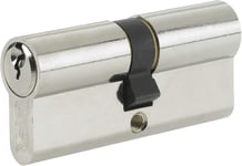 B-ED4050-SNP Euro Double Cylinder,3 Keys Supplied,Standard Security,Boxed,Suitable for All Door Types,Nickel Finish,40:10:50(100 mm)(Q840)