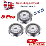 9x Philips Replacement Shaver Shaving Heads for 3000 & 1000 Series SH30