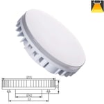 9W GX53 LED Light Disc Light Bulb Under Cabinet Kitchen Shelf Cupboard CFL Replacement 720lm Lumen Warm White 3000K Energy Saving Frosted Bulbs (1x)