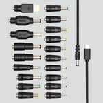 Plexgear Universal USB-C til DC-kabel 100 W