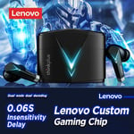 LP6 Blue Light D'origine Lenovo LP6 Gaming Écouteurs Bluetooth 5.0 Sans Fil Écouteurs Basse Latence Casque HD Appel Double Mode Avec Micro ""Nipseyteko