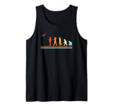 Retro Colorful RC Plane Pilot Evolution Tank Top