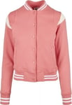 Urban Classics Rosa baseball jacka dam (S,palepink/whitesand)