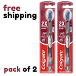 Colgate 360 Max White Sonic Power Medium Toothbrush x 2 Pack free shipping